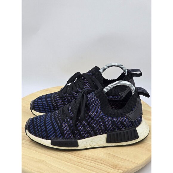 Adidas NMD_R1 STLT Primeknit Noble Indigo Athletic Running Shoes Womens sz 7 - Picture 3 of 9